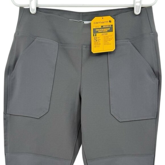 Carhartt Womens Force Fitted Midweight Grey Utility Legging Size M (8-10)Reg NWT - Picture 3 of 11